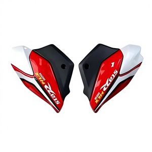 Set di Coperture Laterali per Serbatoio Carburante TVS HLX125 - Pannelli Laterali in Plastica ABS con <span class=keywords><strong>Grafiche</strong></span>, Sostituzione Diretta - Product Image 1