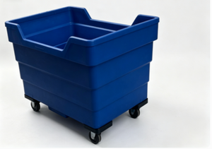 Carro de Mano de Plástico, Carro de Lavandería para Hoteles y <span class=keywords><strong>Hospitales</strong></span>, Tamaño Mediano 480L, Carro de Transporte de Tela a Granel de PE - Product Image 2
