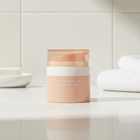 Flacon pompe sans air de 50 g pour crème de soin de la peau, emballage en PP recyclable, pot de lotion cosmétique, pot en plastique vide, cylindre à pompe sous vide
