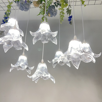 Lustre de mariage en fer LED AC transparent, design lys, pour la décoration de plafond de scène et de salle de banquet