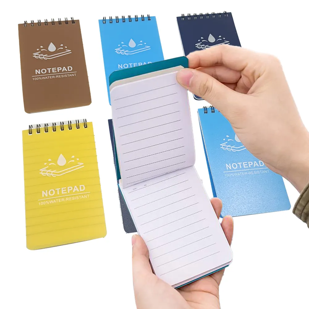 Registro de estudio de oficina de alta calidad, impermeable, portátil, abatible hacia arriba y hacia abajo, Mini Cuadernos de enfermera de Color espiral