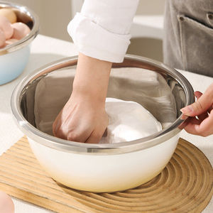 Bol en acier inoxydable Xinrong 3L, multifonctionnel pour la cuisine, idéal pour mélanger les salades et préparer les aliments - Product Image 2