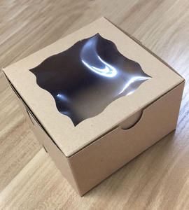 Boîte à gâteaux à double hauteur carrée en plastique rose Individuelle personnalisée transparente pour tarte à biscuits Cupcake Boulangerie Boîte à gâteaux - Product Image 2