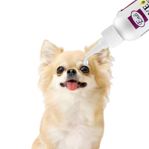 Réduire l'irriation Prévenir les taches de larmes <span class=keywords><strong>Nettoyant</strong></span> pour les <span class=keywords><strong>yeux</strong></span> pour animaux de compagnie 60 ML Nettoie en douceur Soins Traitement des infections Gouttes Flush pour chiens et chats - Product Image 3