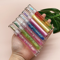 Gloss à lèvres liquide végétalien imperméable en gros, étiquette privée, base personnalisée, kit de paillettes pour enfants, vitamine E pour les lèvres