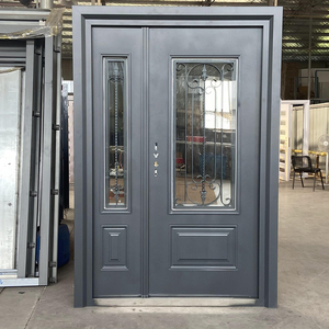 Techtop kính cửa sổ và cửa ra vào bên ngoài cửa sắt với kính cửa kính cho ngôi nhà - Product Image 1