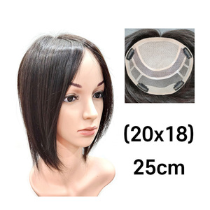 Perruque coréenne Cosmo en cheveux humains de qualité supérieure (20x18) - 10 pouces, lisse et soyeuse, aspect naturel, pour usage professionnel en salon - Product Image 2