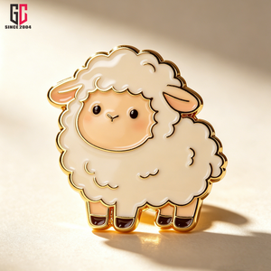 Broche en métal personnalisée d'usine (12 ans d'expérience) – Épingle de revers en forme d'animal pour sac à dos et vêtements – Adorable badge mouton pour enfants et amis – Idéal comme cadeau - Product Image 4