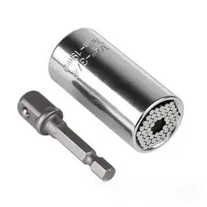 7-19mm Multifunction Bolt Ratchet Universal Socket Wrench Torque Sleeve for Power Drill tools Adapter Socket