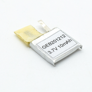 Kleine size li-polymeer oplaadbare batterij 201212 3.7v 10mah - Product Image 3