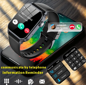 Đồng hồ thông minh Senbono Jx633 Đồng hồ thông minh cho nữ 600mAh pin lớn theo dõi sức khỏe đa thể thao theo dõi thể dục thể thao nam vuông đồng hồ thông minh - Product Image 4