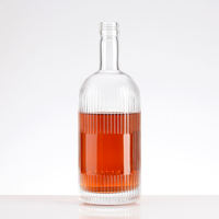 Bouteille en verre de 250 ml, bouteille à spiritueux de 500 ml, bouteille de vodka en verre de 750 ml, bouteille de whisky, bouteille de tequila