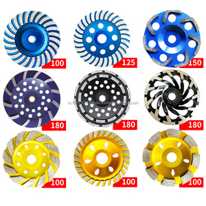 Gran oferta, rueda de copa de molienda de diamante de doble fila de 7 pulgadas, disco abrasivo de afilado Premium para molienda de hormigón - Product Image 1