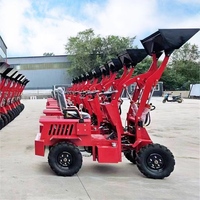 Günstige CE Mini-Radlader, Teleskop-Kleinlader mit 4 Rädern, Elektrisch, 500 kg, Top-Angebot