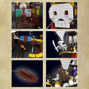 Khuôn Vua 10137 928Pcs Tàu Serie Râu Đỏ Của Trả Thù Cướp Biển Tàu Mô Hình Xây Dựng Khối Mô Hình Kỹ Thuật Đồ Chơi Lễ Hội Quà Tặng - Product Image 3