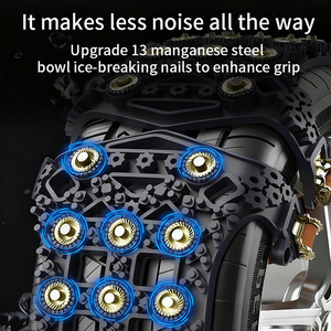 Cadenas Antideslizantes <span class=keywords><strong>para</strong></span> Neumáticos de Coche, Diseño Seguro <span class=keywords><strong>para</strong></span> Vehículos, Cinturón <span class=keywords><strong>para</strong></span> Neumáticos de <span class=keywords><strong>Nieve</strong></span>, Conducción Segura en Invierno, Púas Antideslizantes <span class=keywords><strong>para</strong></span> Neumáticos de Coche, 165cm-255cm - Product Image 2