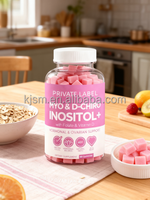 Gummies Premium Myo-Inositol & D-Chiro Inositol OEM/ODM - Améliore l'équilibre hormonal, stimule la fertilité et soutient les menstruations