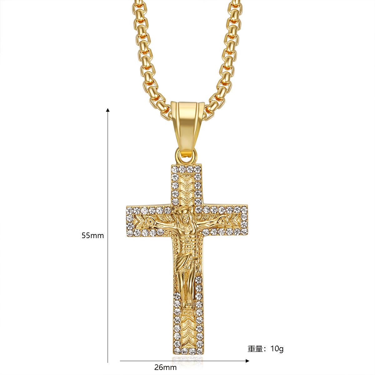 Pendentif simple en or sans chaîne