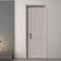 Ensemble de portes de chambre, porte intérieure, porte en bois massif sans peinture, porte en bois moderne pour salle de bain ou cloison de pièce.