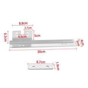 Support de plaque d'immatriculation en aluminium de 30 cm, style pince, pour voiture de sport - Product Image 1
