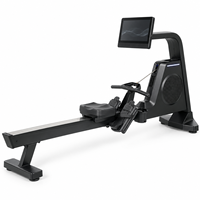 Rameur à double résistance magnétique K-FIT GSK5 Air avec rail en aluminium, application Bluetooth, capacité de charge de 180 kg, pour salle de sport commerciale et club