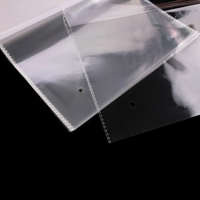 2026 100 pièces/paquet Sacs OPP transparents personnalisés en BOPP à bonne viscosité pour bijoux, boucles d'oreilles, bagues, lunettes en stock