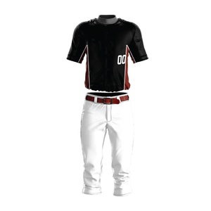 Ensemble de vêtements de sport pour adultes en polyester 100% personnalisé, qualité supérieure, maillot de baseball et pantalon, style tendance, respirant, léger, grande taille - Product Image 1