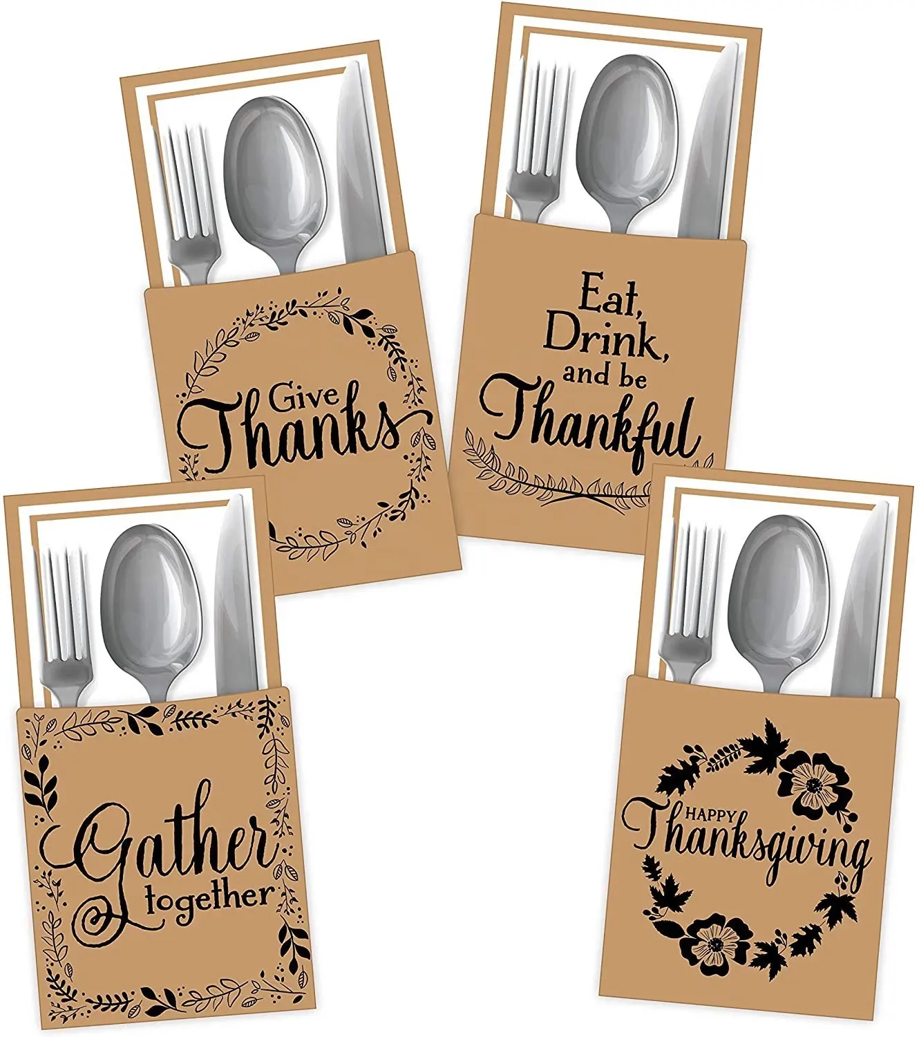 Thanksgiving Türkei Besteck dekorative Utensilien halter Besteck Papiertüten für Ernte Party Favor Supply Dinner Tisch dekoration