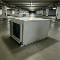 Nouveau déshumidificateur de plafond haute efficacité 90L, système de séchage d'air commercial dissimulé en acier inoxydable pour entrepôt et stockage