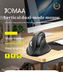 JOMAA RGB Wireless Rechargeable <b>Keyboard</b> and Mouse Aluminum Alloy Full Size USB Silent Click <b>Keyboard</b> Ergonomic Vertical Mouse - Product Image 5