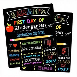 Pizarra de Madera para Cama, Letrero de Pizarra para Niños, Estilo Moderno Rústico, Marca Zzm, Hecho en AR - Product Image 1