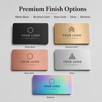 Tarjeta de Visita de Metal Negro Mate de Lujo, Acero Inoxidable Cepillado, Grabado Láser con Código QR, Visitenkarte, Tarjeta Negocio, OEM