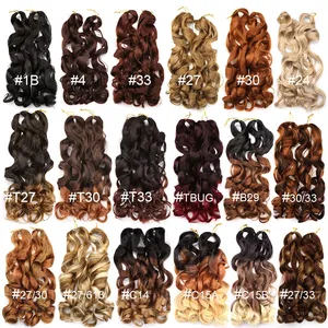 150g Display Loose Wave Pony Style Spiral Curl Crochet Braid French Curls Synthetic Hair Extensions Curly Braiding Hair