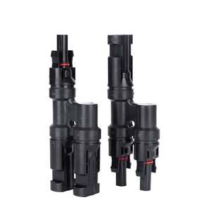<span class=keywords><strong>Conector</strong></span> de Cable para Panel Solar <span class=keywords><strong>Tipo</strong></span> T de 1 a <span class=keywords><strong>2</strong></span> Vías, Impermeable IP67, 1000V, para Conexión en Serie y Paralelo - Product Image 1