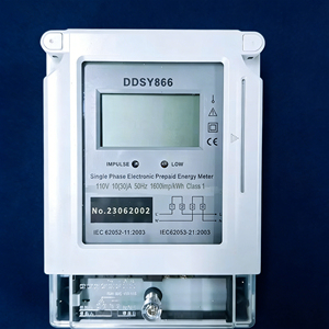 Medidor de Energía Prepago Monofásico Inteligente ZHONGYI DDSY866 con Tarjeta IC, Protección Contra Sobrecargas, Función de Prepago y Transferencia Segura de Datos - Product Image 1