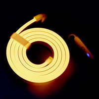 Bande lumineuse LED, 5V basse tension, éclairage de style vitrine pour téléviseur, barre de lampe flexible en silicone COB avec éclairage RVB
