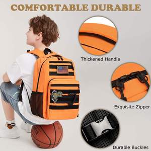 Mochila Escolar Ligera de 20L Estilo Táctico para Niños, de Mezclilla y Nailon, para Primaria y Jardín de Niños - Product Image 6