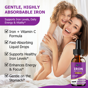 High Quality Iron <b>Liquid</b> Drops with Elemental Iron Hemoglobin Improves Focus Energy Helps Sustain Optimal Fruity Flavor - Product Image 4