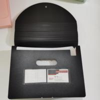 A4 lettre taille produits de classement PP maille sac en plastique porte-documents bureau entreprise Document organisateur boîte noir expansion dossiers de fichiers