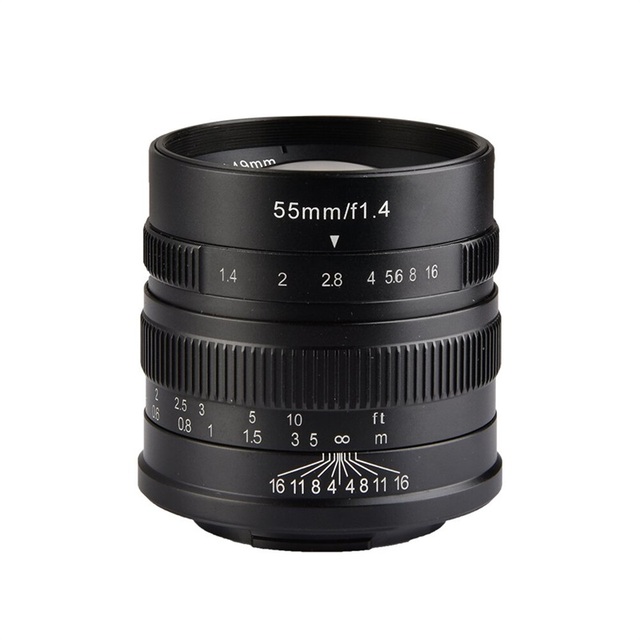 7artisans 55mm F1.4 APS-C Large Aperture Manual Focus Prime Lens for Fuji for M43 for E-Mount Mirrorless Cameras