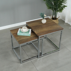 Set di Tavolini da Caffè Moderni in Offerta, Mobili di Alta Qualità per Soggiorno, Tavolo Quadrato in MDF Effetto Marmo - Product Image 3