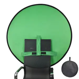 Portátil Webcam fondo de pantalla verde para Video Chats Zoom Skype Fondo Video llamadas Chromakey