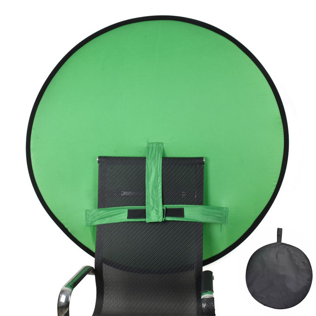 Portable Webcam Background Green Screen for Video Chats, Zoom, Skype, Backdrop Video Calls, Chromakey