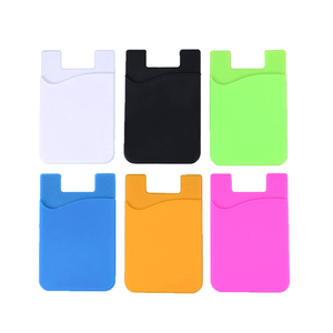 Portefeuille de téléphone portable en silicone personnalisé, porte-cartes de crédit en silicone collant pour téléphone - Product Image 6