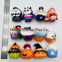 Superventas, viral en internet, Squishy de calabaza de bruja de Halloween, gadget antiestrés de rebote lento con temática de fantasía de cristal, decoración
