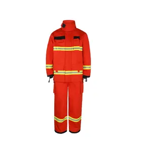 Antifire Customization AntiFire FireFighter Equipment Fireman Kits Firefighter Gear Uniform EN 469 NOMEX Fire Fighting Clothing
