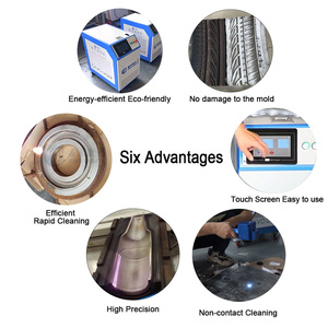 Özel 100W 200W 300 500 Watt darbe lazer temizleme makinesi ahşap tuğla Metal çelik pas toz giderme makinesi boya kaldırmak - Product Image 2