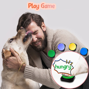 4 packs de mini boutons de conversation au format WAV avec sonnerie de formation à la communication audio pour chiens, chats et animaux domestiques. - Product Image 3