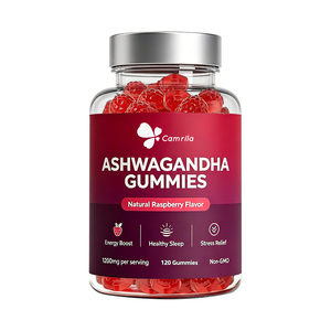Complément alimentaire personnalisé en gommes d'ashwagandha à marque privée pour un regain d'énergie, un sommeil sain et le soulagement du stress - Product Image 1