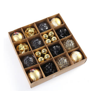 2026 Factory New Design Colorful 8cm+4cm Ornament Ball Set PS+PET 9 Piece in a <b>Box</b> <b>Christmas</b> Decoration Ball Set - Product Image 3